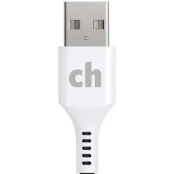 cellhelmet Charge and Sync USB-C to USB-A Round Cable, 1' (CABLE-C-A-1-R-G)
