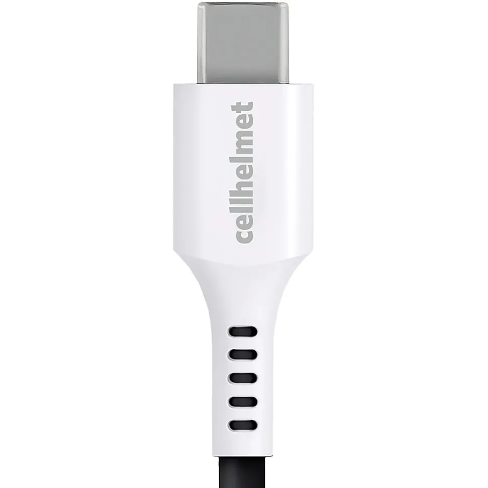 cellhelmet Charge and Sync USB-C to USB-A Round Cable, 1' (CABLE-C-A-1-R-G)