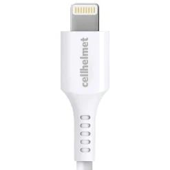 cellhelmet Charge and Sync USB-A to Lightning Round Cable, 6' (CABLE-LIGHT-A-6-R-W)