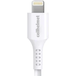cellhelmet Charge and Sync USB-A to Lightning Round Cable, 1' (CABLE-LIGHT-A-1-R-W)