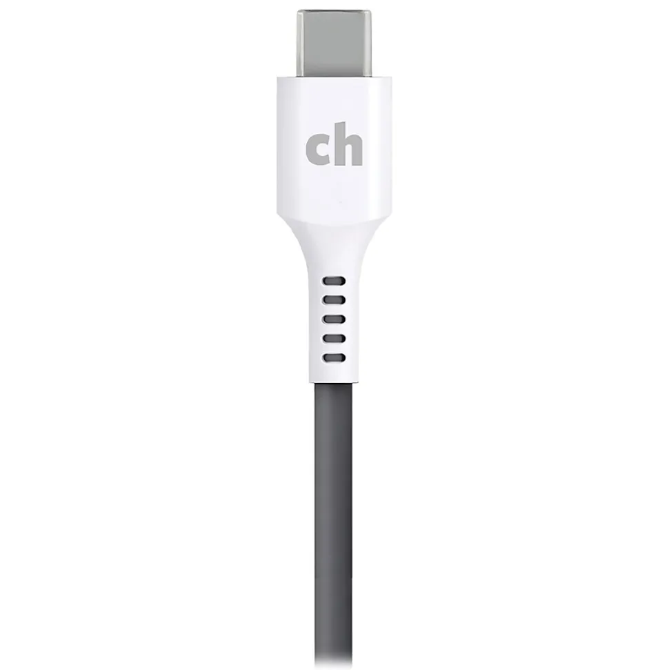 cellhelmet Charge and Sync USB-C to USB-C Round Cable, 6' (CABLE-C-C-6-R-G)