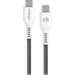 cellhelmet Charge and Sync USB-C to USB-C Round Cable, 10' (CABLE-C-C-10-R-G)