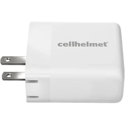 cellhelmet Dual Wall Black Charger with 2 USB-C Ports, 20-Watt, White (WALL-PD-20W-C-C)