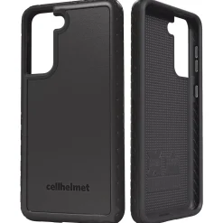 cellhelmet Fortitude Rugged Case for Samsung Galaxy S21 Plus, Shock Absorbing, Black (CHELFRTS2167OB)