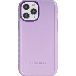cellhelmet Fortitude Rugged Case for iPhone 12/12 Pro, Shock Absorbing, Purple (CHELCFORTI61LB)