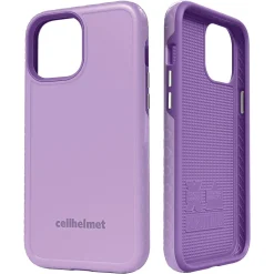 cellhelmet Fortitude Rugged Case for iPhone 12 Pro Max, Shock Absorbing, Purple (CHELCFORTI67LB)