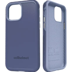 cellhelmet Fortitude Rugged Case for iPhone 12/12 Pro, Shock Absorbing, Blue (CHELCFORTI61SB)