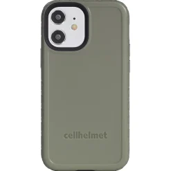 cellhelmet Fortitude Rugged Case for iPhone 12 mini, Shock Absorbing, Olive Drab Green (CHELCFORTI54OD)