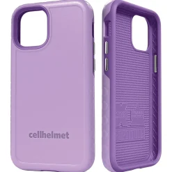 cellhelmet Fortitude Rugged Case for iPhone 12 mini, Shock Absorbing, Purple (CHELCFORTI54LB)