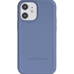 cellhelmet Fortitude Rugged Case for iPhone 12 mini, Shock Absorbing, Blue (CHELCFORTI54SB)