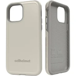 cellhelmet Fortitude Rugged Case for iPhone 12/12 Pro, Shock Absorbing, Gray (CHELCFORTI61GY)