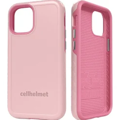 cellhelmet Fortitude Rugged Case for iPhone 12 mini, Shock Absorbing, Pink (CHELCFORTI54PM)