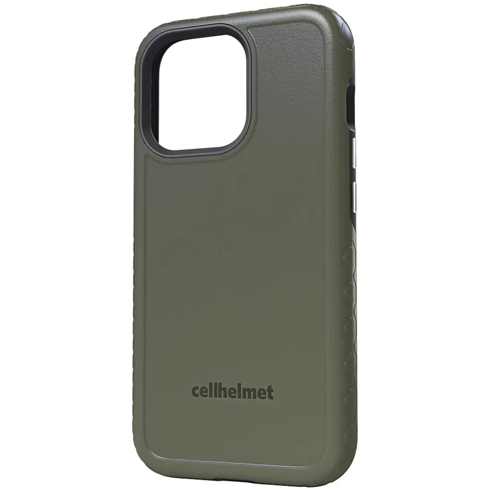 cellhelmet Fortitude Series Phone Case for iPhone 13, Olive Drab Green (C-Fort-i6.1-2021-ODB)
