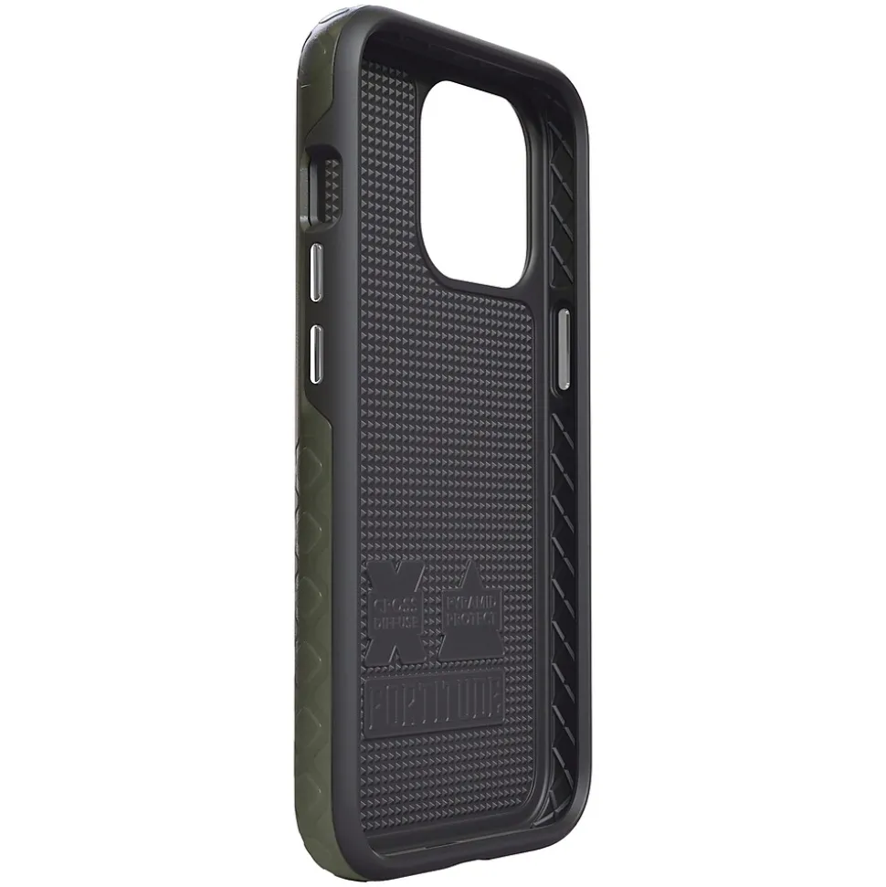 cellhelmet Fortitude Series Phone Case for iPhone 13, Olive Drab Green (C-Fort-i6.1-2021-ODB)