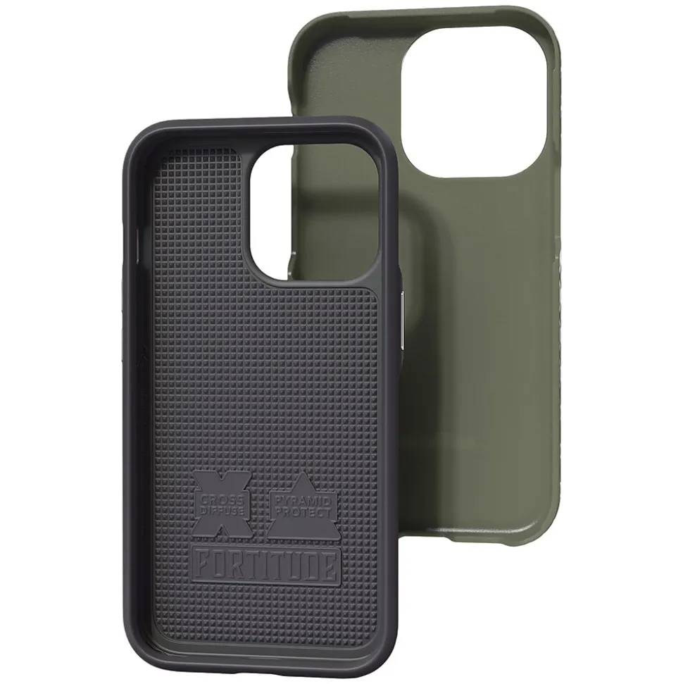 cellhelmet Fortitude Series Phone Case for iPhone 13, Olive Drab Green (C-Fort-i6.1-2021-ODB)