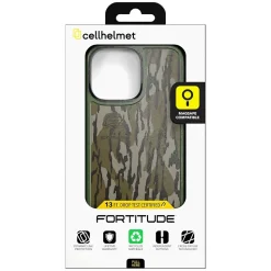 cellhelmet Fortitude Series MagSafe Phone Case for iPhone 16 Pro Max, Shock Absorbing, Mossy Oak Bottom Lands (CF-107-MO)