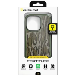 cellhelmet Fortitude Series MagSafe Phone Case for iPhone 16 Pro, Shock Absorbing, Mossy Oak Bottom Lands (CF-106-MO)