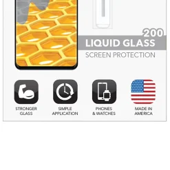 cellhelmet Liquid Glass Screen Protector for Phones and Watches with Glass Screens ($200 Screen Repair Coverage) (LSP-PHONE-200)