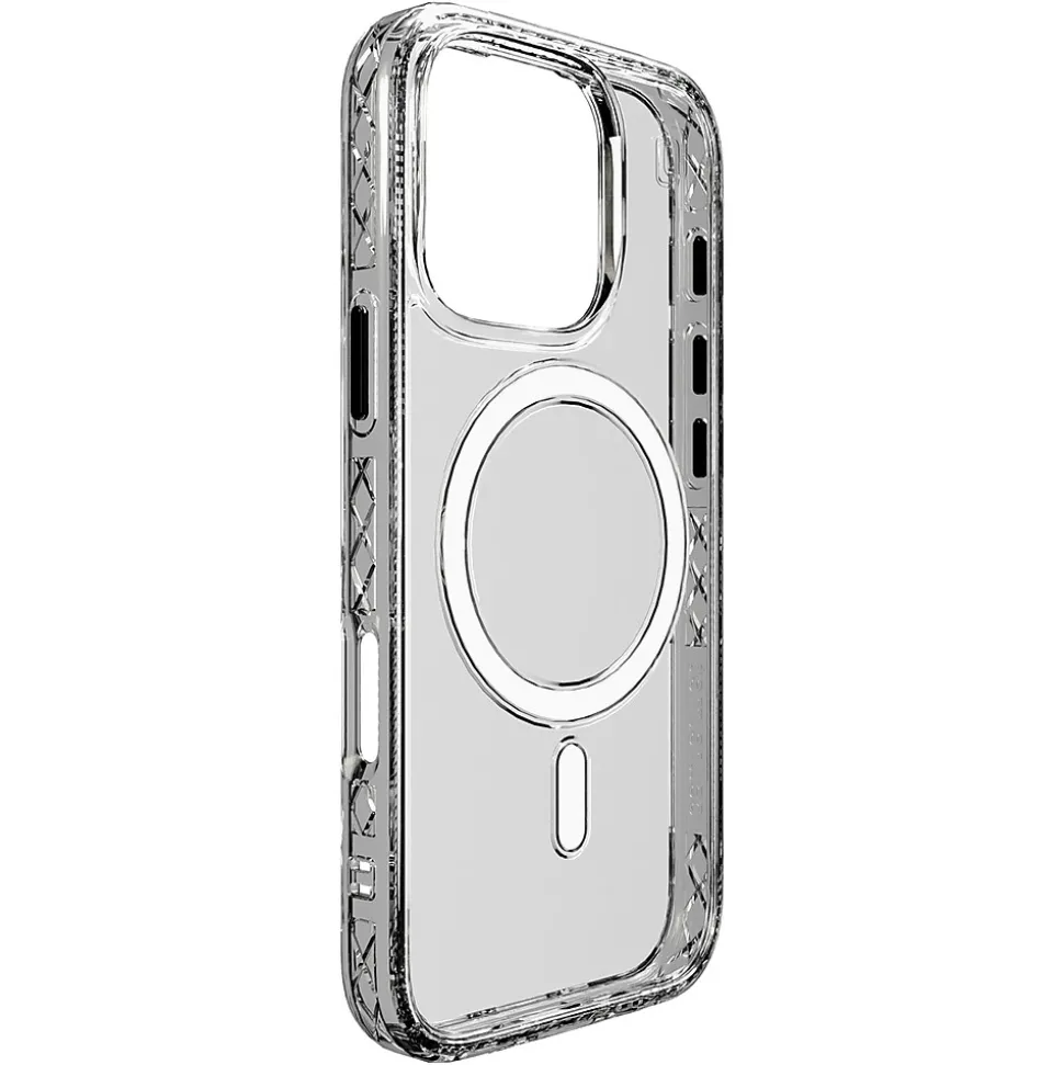 cellhelmet Magnitude Series MagSafe Phone Case for iPhone 16 Pro, Shock Absorbing, Crystal Clear (CM-106-CC)