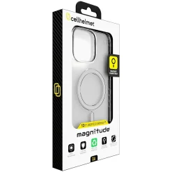 cellhelmet Magnitude Series MagSafe Phone Case for iPhone 16 Pro Max, Shock Absorbing, Crystal Clear (CM-107-CC)