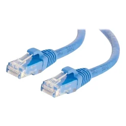 C2G Cables to Go 5' CAT-6 UTP Ethernet Patch Cable, 24 AWG, Blue, 50/Pack (31372)
