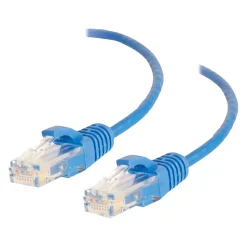 C2G Cables to Go 7' CAT-6 UTP Ethernet Patch Cable, 28 AWG, Blue (01080)