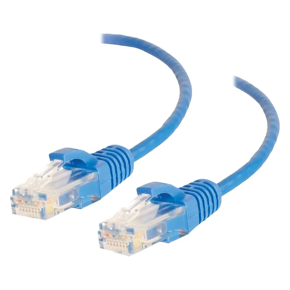 C2G Cables to Go 7' CAT-6 UTP Ethernet Patch Cable, 28 AWG, Blue (01080)