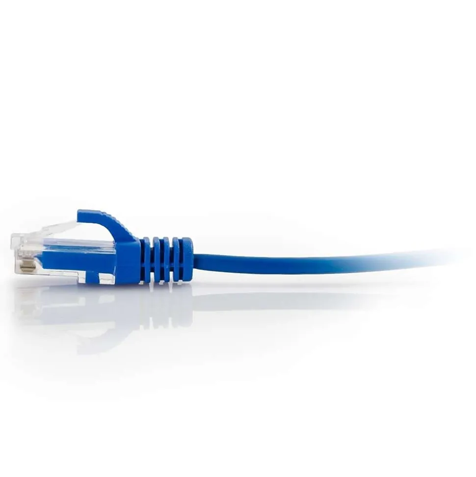 C2G Cables to Go 7' CAT-6 UTP Ethernet Patch Cable, 28 AWG, Blue (01080)