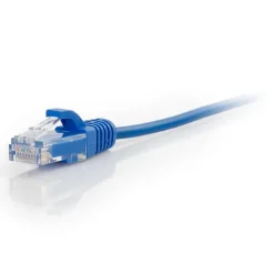 C2G Cables to Go 10' CAT-6 UTP Ethernet Patch Cable, 28 AWG, Blue (01083)