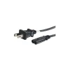 C2G 2-Slot Non-Polarized, Power Cable, 6 Ft