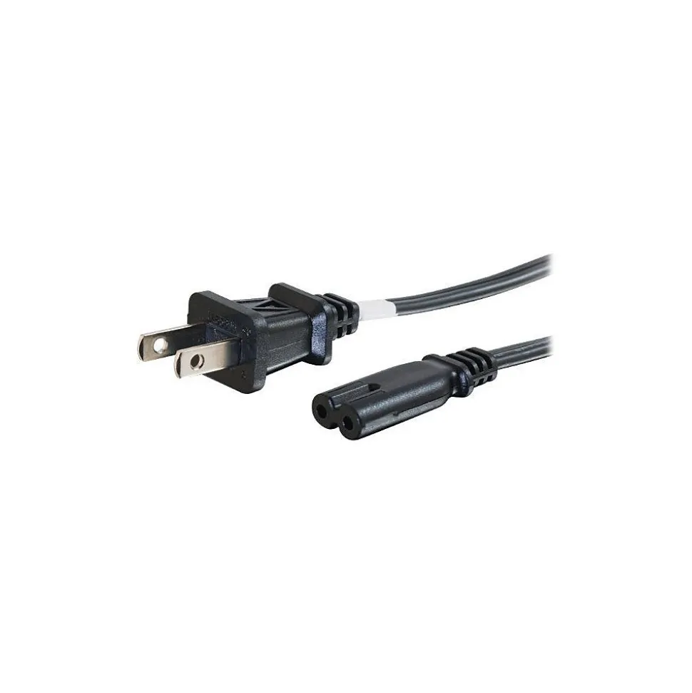 C2G 2-Slot Non-Polarized, Power Cable, 6 Ft (27398)