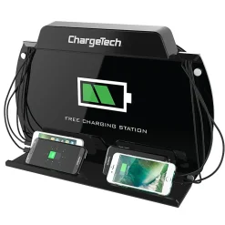 ChargeTech USB Charging Station for Most Smartphones, Black (CT-300061)
