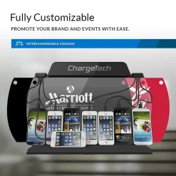 ChargeTech USB Charging Station for Most Smartphones, Black (CT-300061)