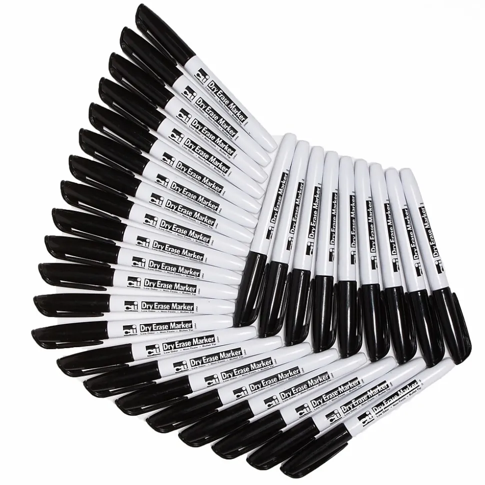 Charles Leonard Dry Erase Lap Board Jumbo Classroom Pack, 30 Boards, 30 Dry Erase Markers, 30 Multipurpose Erasers (CHL35090)