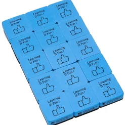 Charles Leonard Dry Erase Lap Board Jumbo Classroom Pack, 30 Boards, 30 Dry Erase Markers, 30 Multipurpose Erasers (CHL35090)