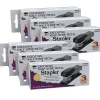 Charles Leonard Executive Half Strip Metal Stapler, 30 Sheet Capacity, Gray/Black, Pack of 6 (CHL82405-6)