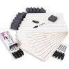 Charles Leonard Magnetic Dual-Sided Dry Erase Lapboard Class Pack, Lined/Plain