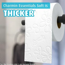 Charmin Essentials Soft Toilet Paper, 2-Ply, White, 330 Sheets/Roll, 10 Rolls/Pack, 3 Packs/Carton (04534)