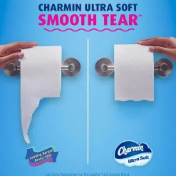 Charmin Ultra Soft Mega Toilet Paper, 2-Ply, White, 224 Sheets/Roll, 30 Rolls/Pack (01537)