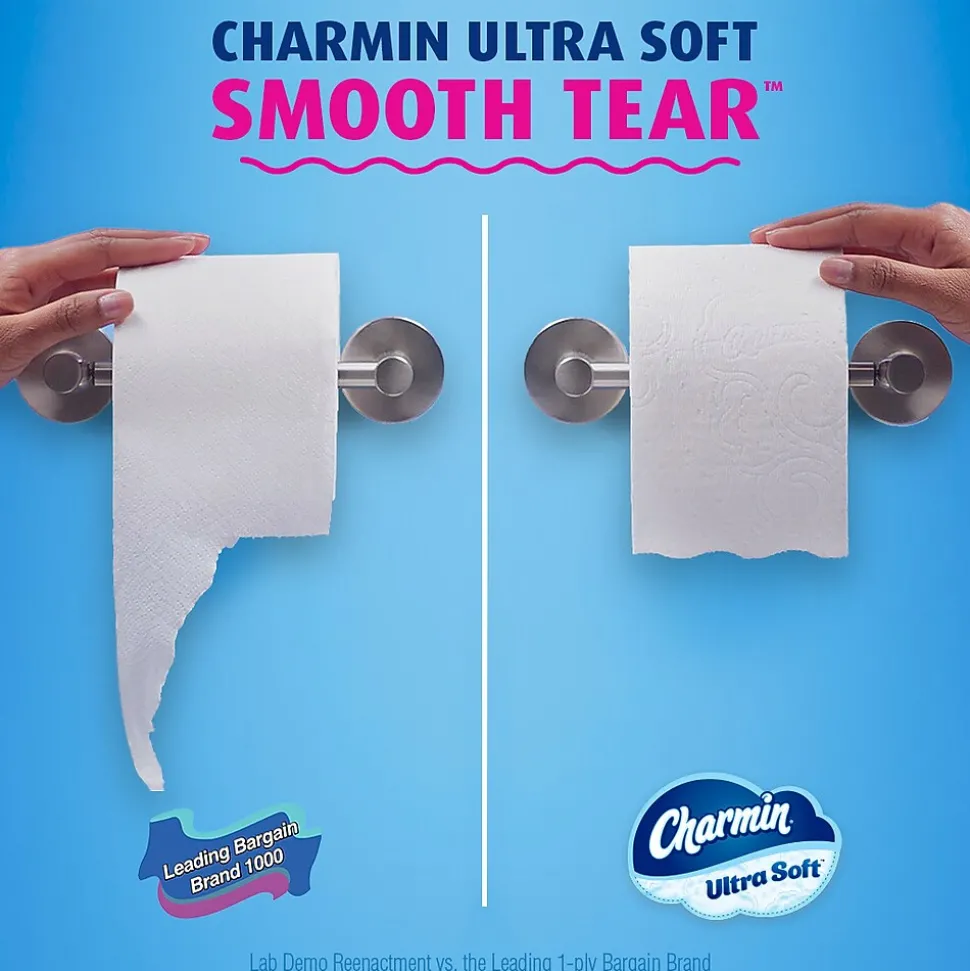 Charmin Ultra Soft Super Mega Toilet Paper, 2-Ply, White, 336 Sheets/Roll, 6 Rolls/Pack (08467)