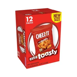 Cheez-It Extra Toasty Extra Toasty Crackers, 1 oz., 12 Packs/Box (KEE11716)