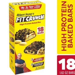 Chef Robert Irvine's FITCRUNCH High Protein Bars, Variety Pack (1.62 oz., 18 ct.)