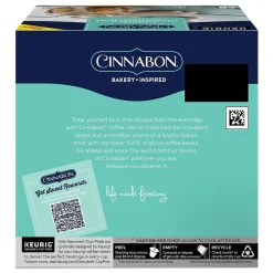 Cinnabon® Classic Cinnamon Roll Coffee, Keurig® K-Cup® Pods, Light Roast, 48/Box (373156)