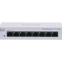 Cisco 110 8-Port Gigabit Ethernet Managed Switch, Silver (CBS1108TDNA)