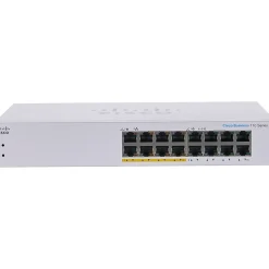Cisco 110 16-Port Gigabit Ethernet Managed Switch, Silver (CBS11016PPNA)