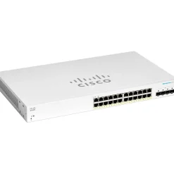 Cisco 220 24-Port Gigabit Ethernet Managed Switch, Silver (CBS22024P4GNA)