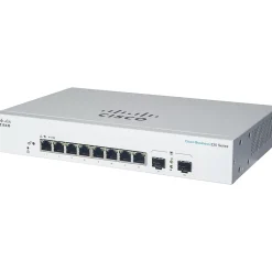 Cisco 220 8-Port Gigabit Ethernet Managed Switch, Silver (CBS2208FPE2GNA)