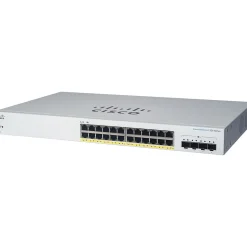 Cisco 220 24-Port Gigabit Ethernet Managed Switch, Silver (CBS22024FP4GNA)