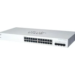 Cisco 220 24-Port Gigabit Ethernet Managed Switch, Silver (CBS22024T4XNA)
