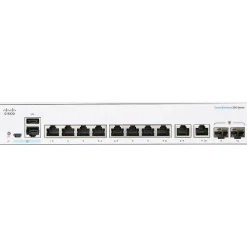 Cisco 350 10-Port Gigabit Ethernet Managed Switch, Silver (CBS3508P2GNA)